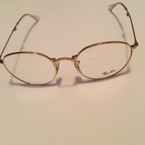 Ray-Ban eyeglasses gold trimmed. 100% Authentic.